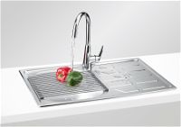 Steel sink, 1-bowl with drainer - ZEO_0113 - Zdjęcie produktowe