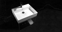 Konsola łazienkowa wisząca z umywalką - 50x50 cm - CDTW6U5S - Zdjęcie produktowe