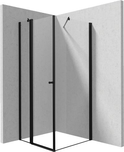 Zuhanykabin sarok - nyíló ajtó