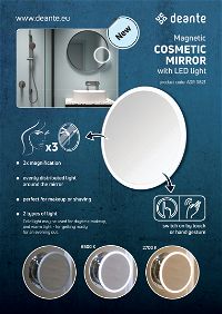 Miroir cosmétique, magnétique - Rétro-éclairage LED - ADR_0821 - Zdjęcie produktowe