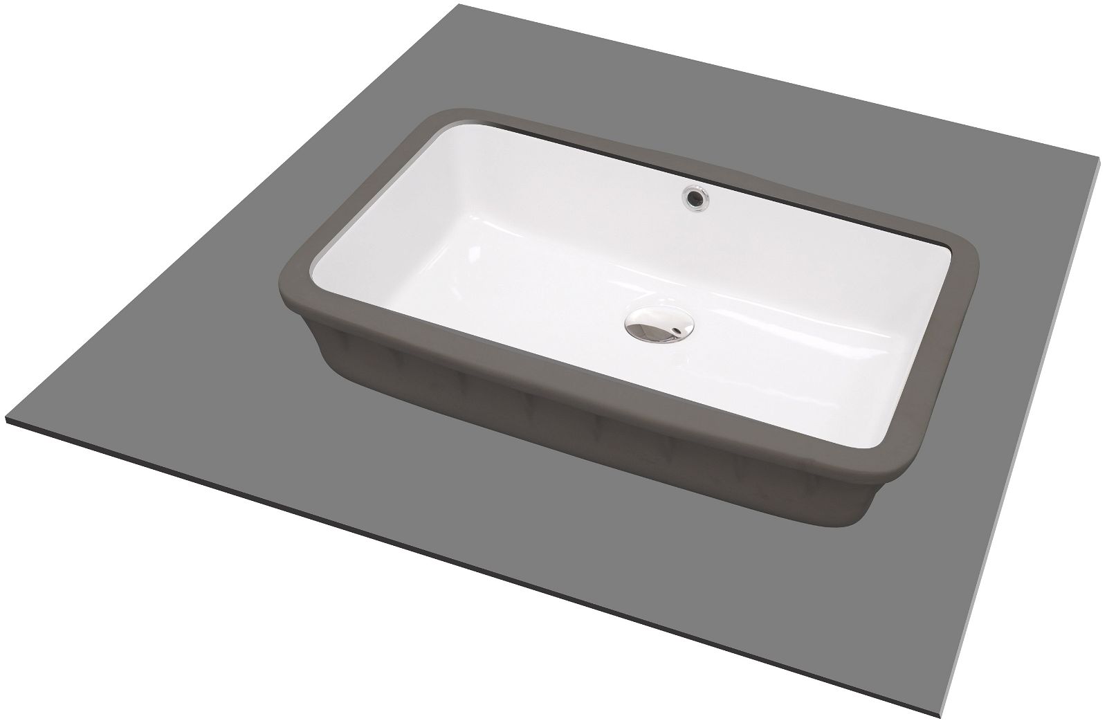 Ceramic washbasin, undermount - CDT_6U5U - Główne zdjęcie produktowe