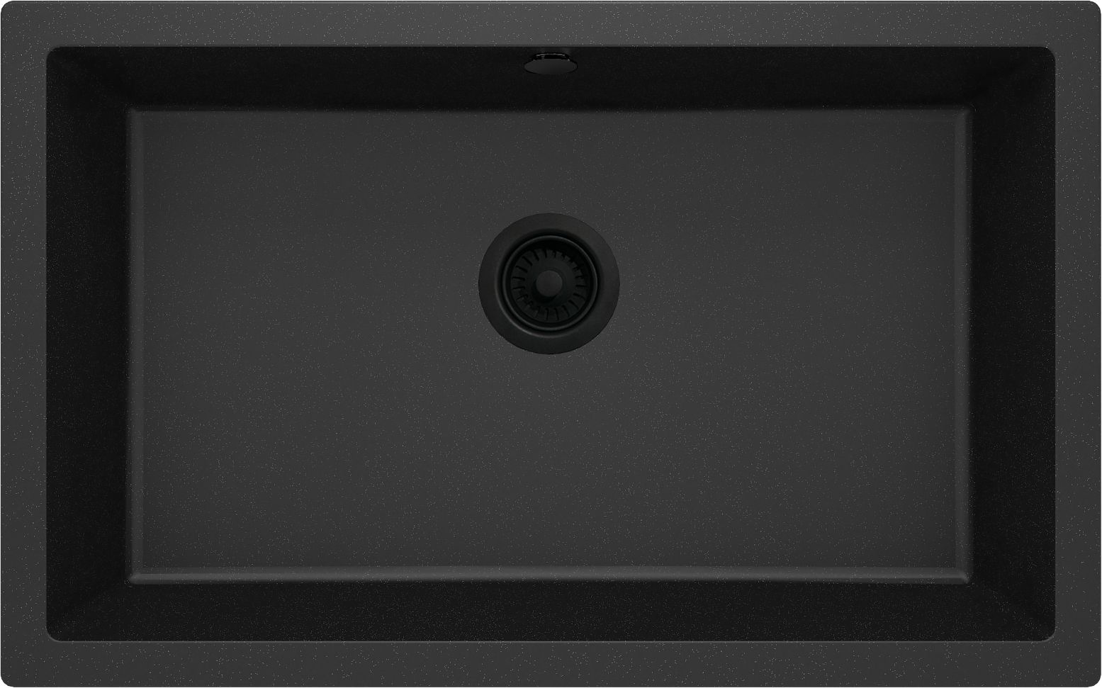 Гранітна кухонна раковина, 1-камерний, підвісний - ZQA_G10D - Główne zdjęcie produktowe