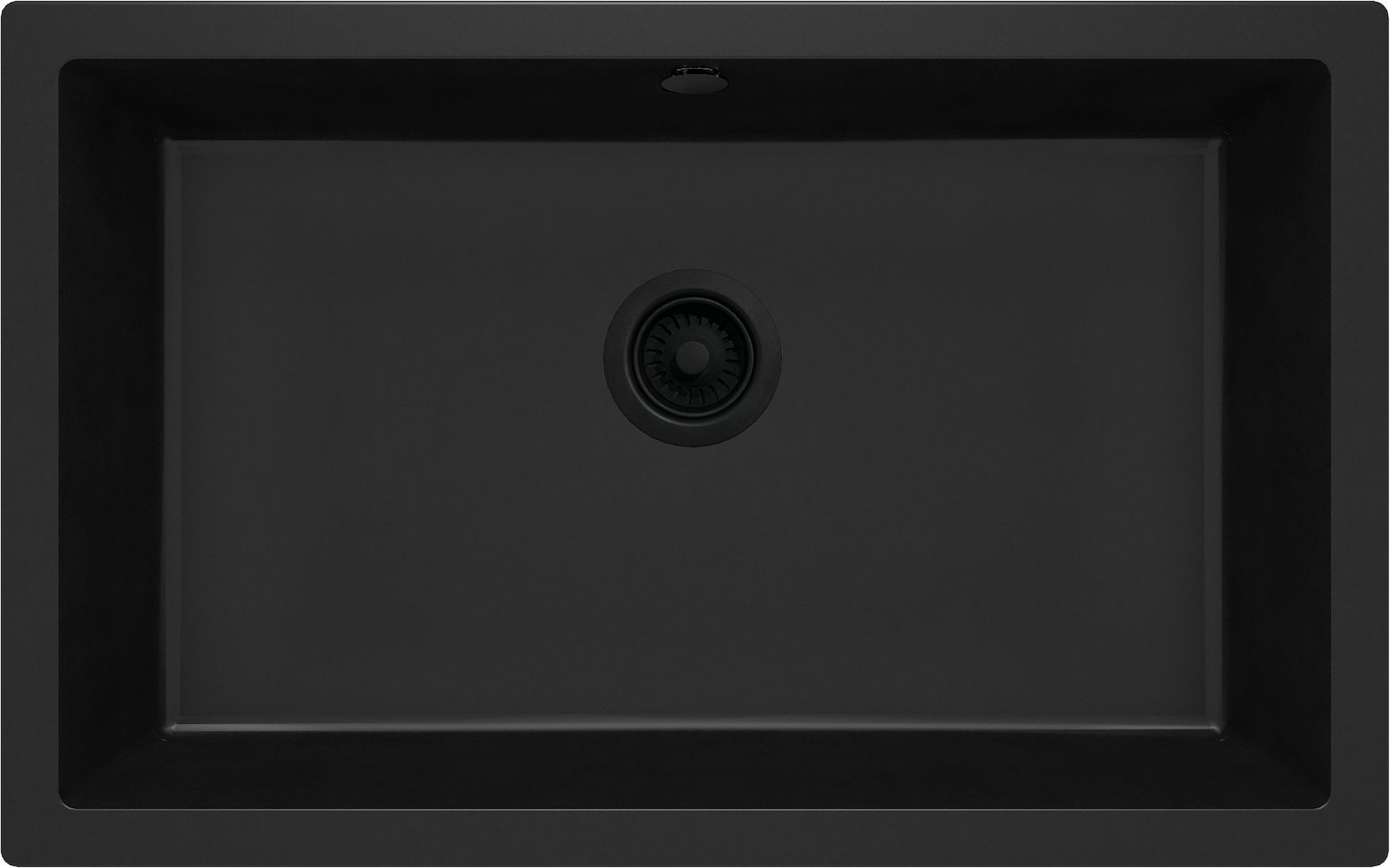 Гранітна кухонна раковина, 1-камерний, підвісний - ZQA_N10D - Główne zdjęcie produktowe