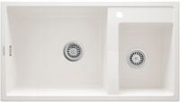 Granite sink, 2-bowl - ZQE_A20B - Główne zdjęcie produktowe