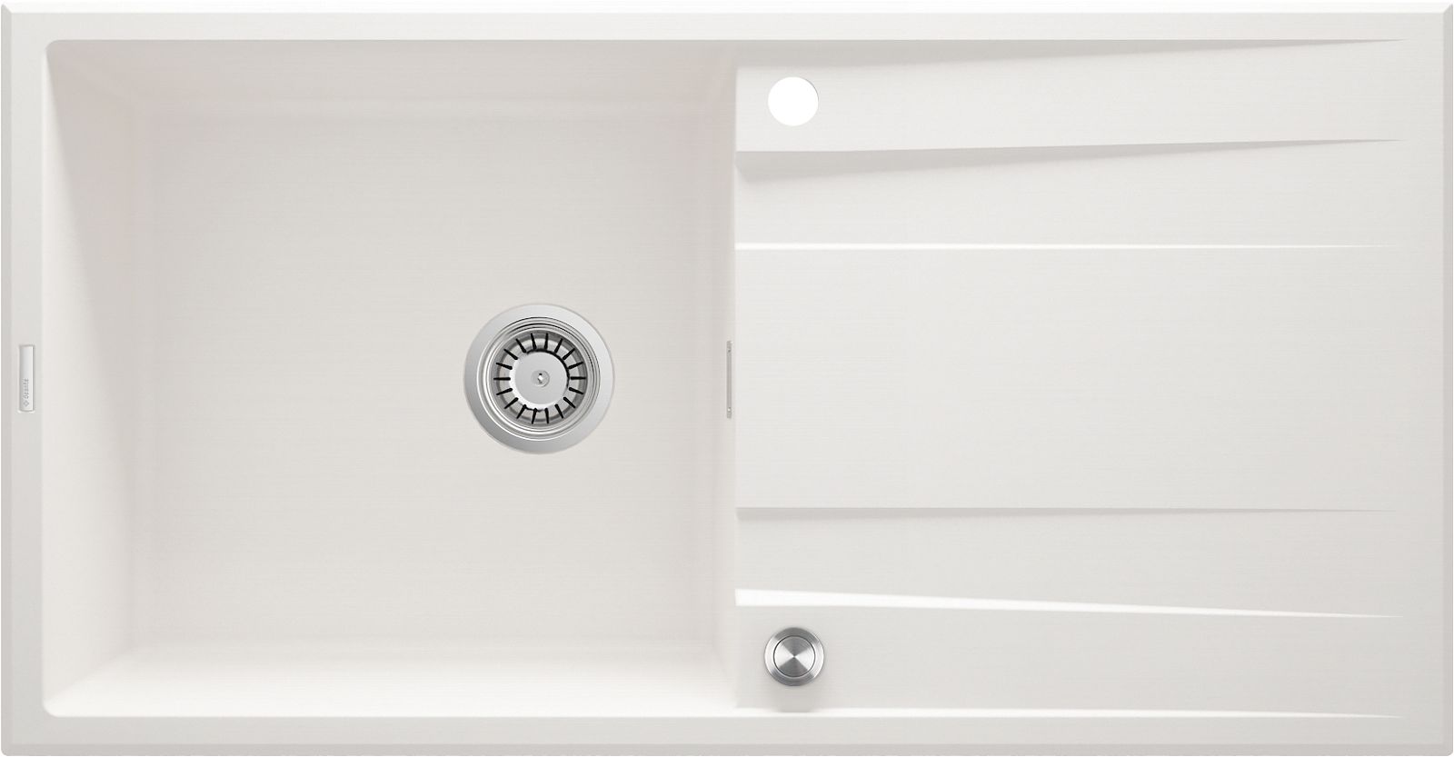 Granite sink, 1-bowl with drainer - ZQE_A713 - Główne zdjęcie produktowe