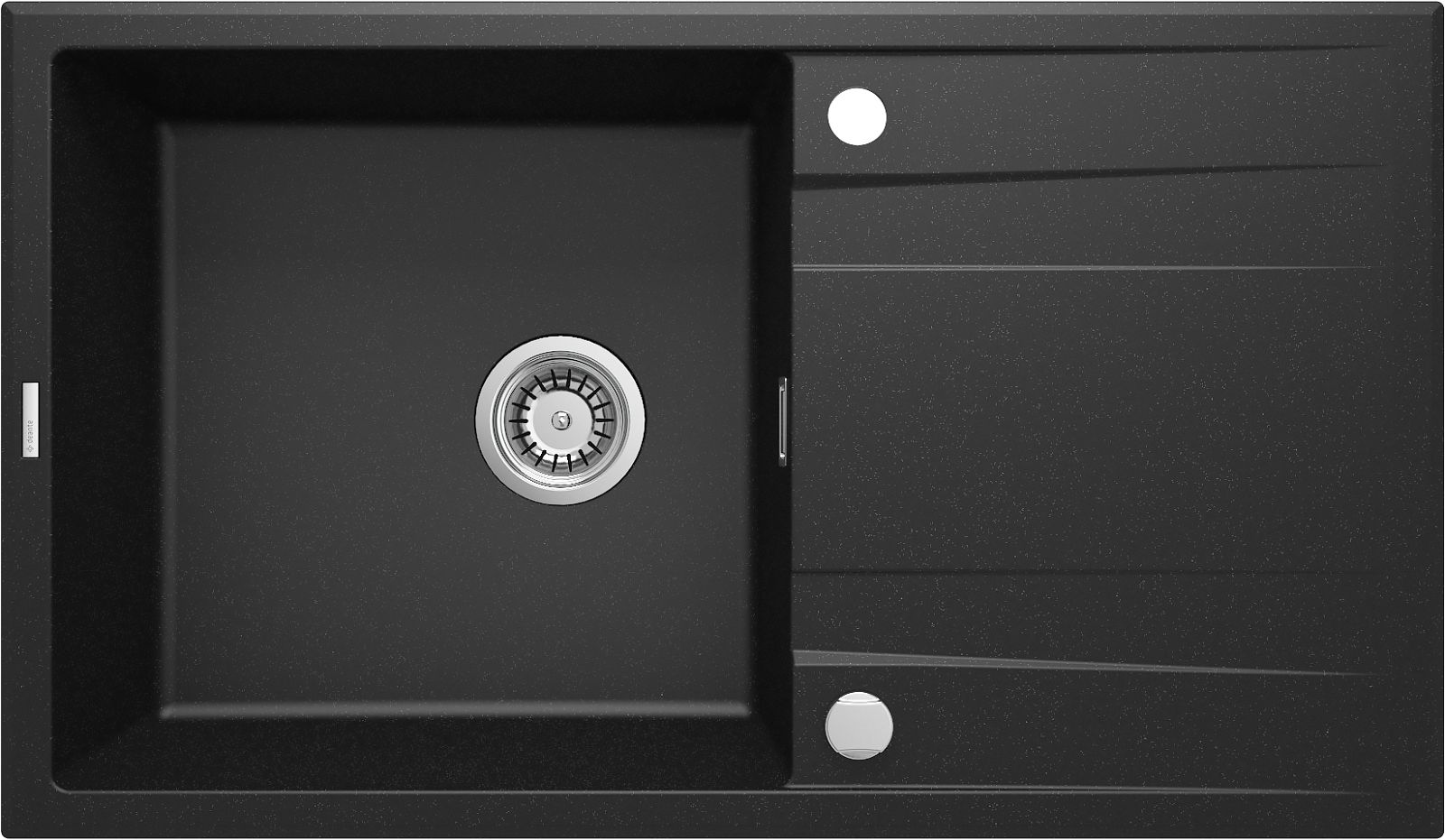 Гранітна кухонна раковина, 1-камерний з сушаркою - ZQE_G113 - Główne zdjęcie produktowe