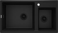 Гранітна кухонна раковина, 2-камерний - ZQE_G20B - Główne zdjęcie produktowe