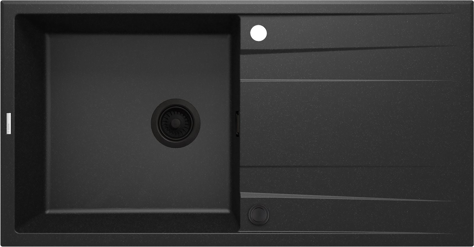Гранітна кухонна раковина, 1-камерний з сушаркою - ZQE_G713 - Główne zdjęcie produktowe