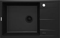 Гранітна кухонна раковина, 1-камерний з сушаркою - ZQE_N11B - Główne zdjęcie produktowe