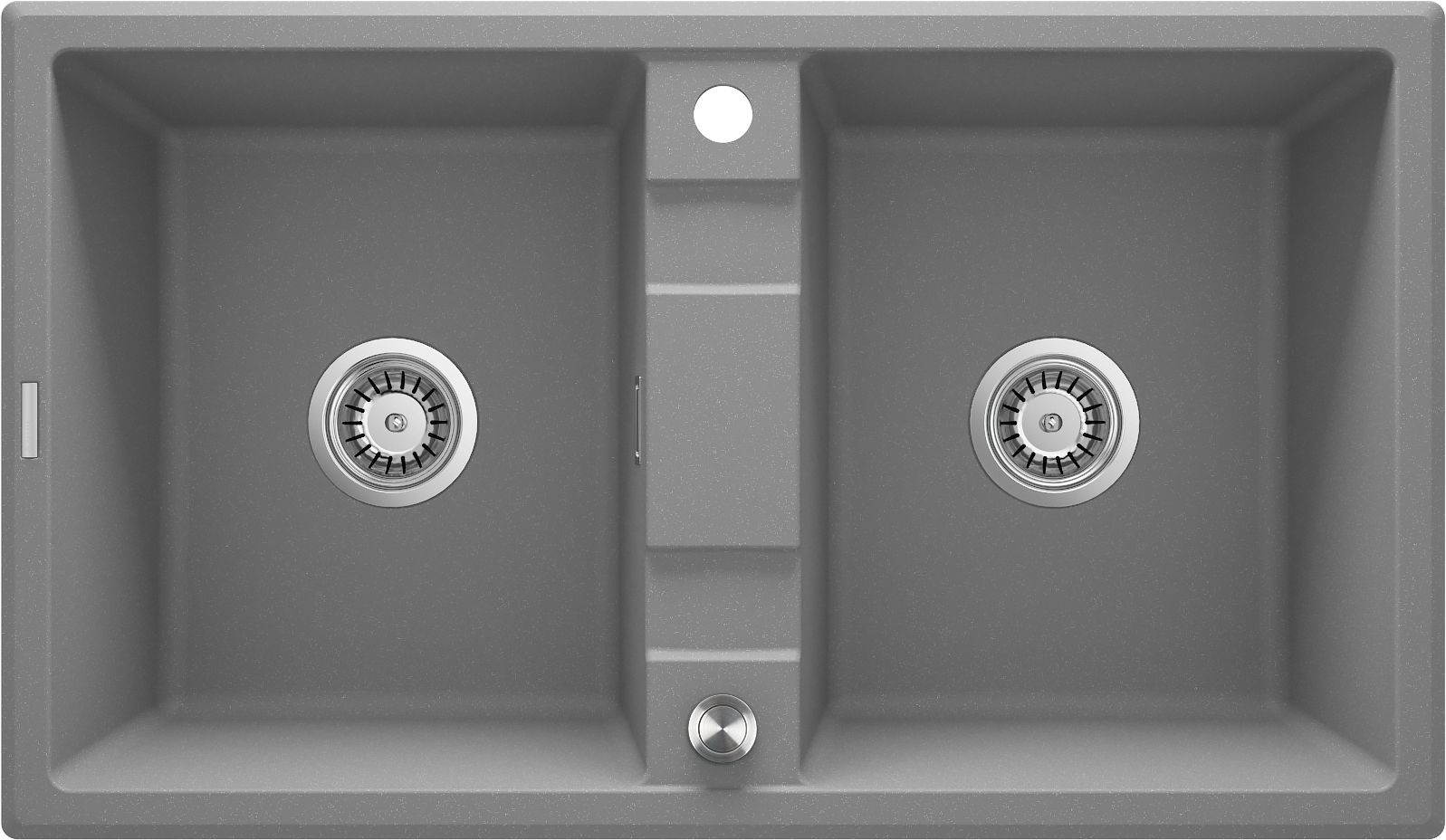 Granite sink, 2-bowl - ZQE_S203 - Główne zdjęcie produktowe