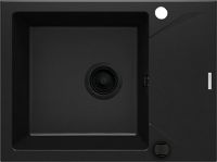 Гранітна кухонна раковина, 1-камерний з сушаркою - ZQJ_N11A - Główne zdjęcie produktowe