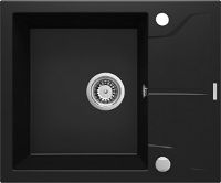 Гранітна кухонна раковина, 1-камерний з сушаркою - ZQN_N11A - Główne zdjęcie produktowe