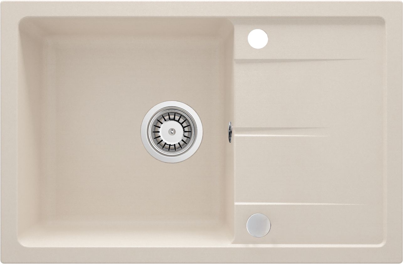Granite sink, 1-bowl with drainer - ZRD_5113 - Główne zdjęcie produktowe