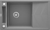 Magnetic granite sink, 1-bowl with drainer - ZRM_S113 - Główne zdjęcie produktowe