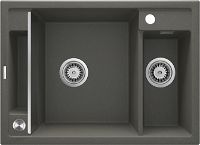 Magnetic granite sink, 1.5-bowl - ZRM_T503 - Główne zdjęcie produktowe